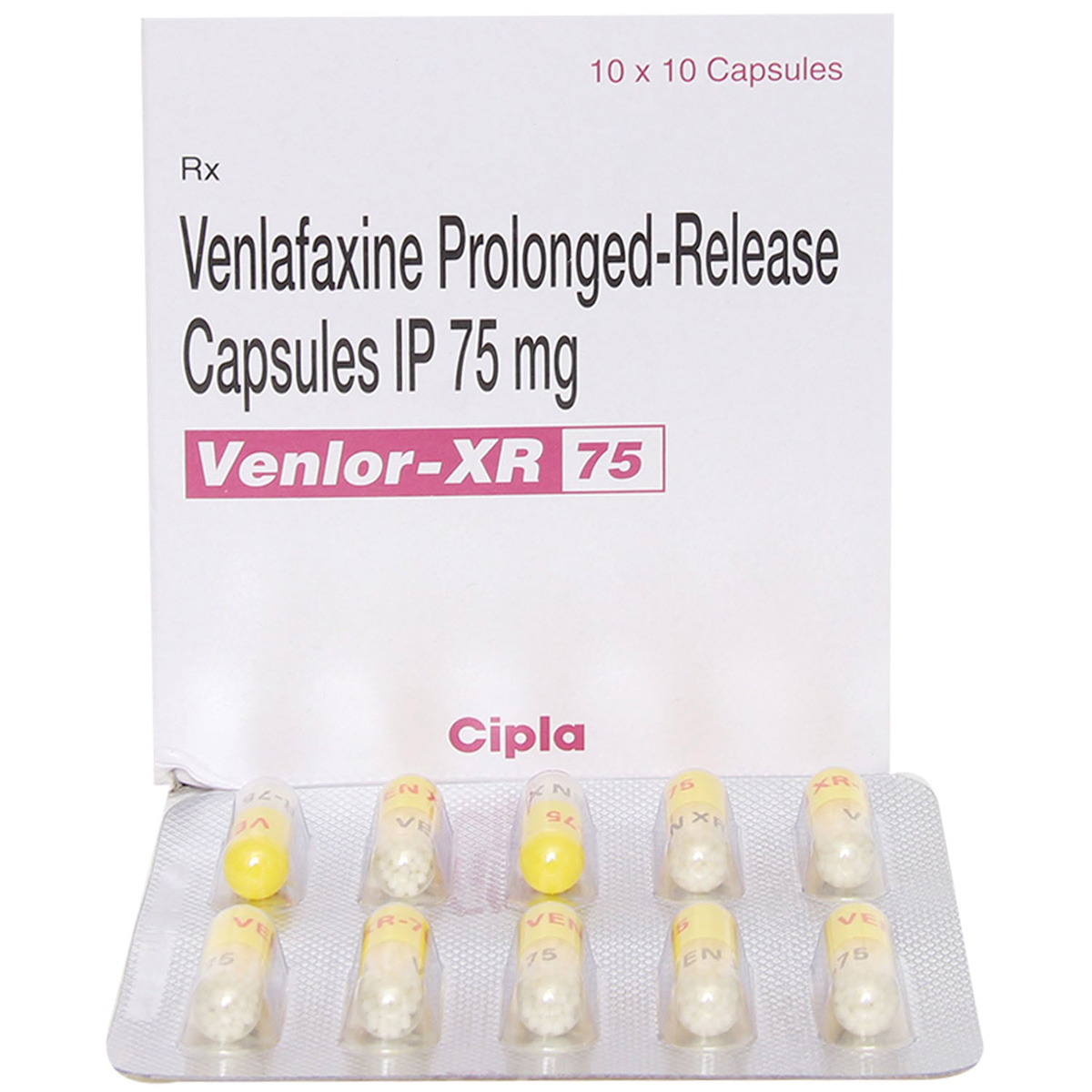 Venlor-XR 75 Capsule 10's, Pack of 10 CAPSULES Venlor-XR 75 Capsule 10's, Pack of 10 CAPSULES