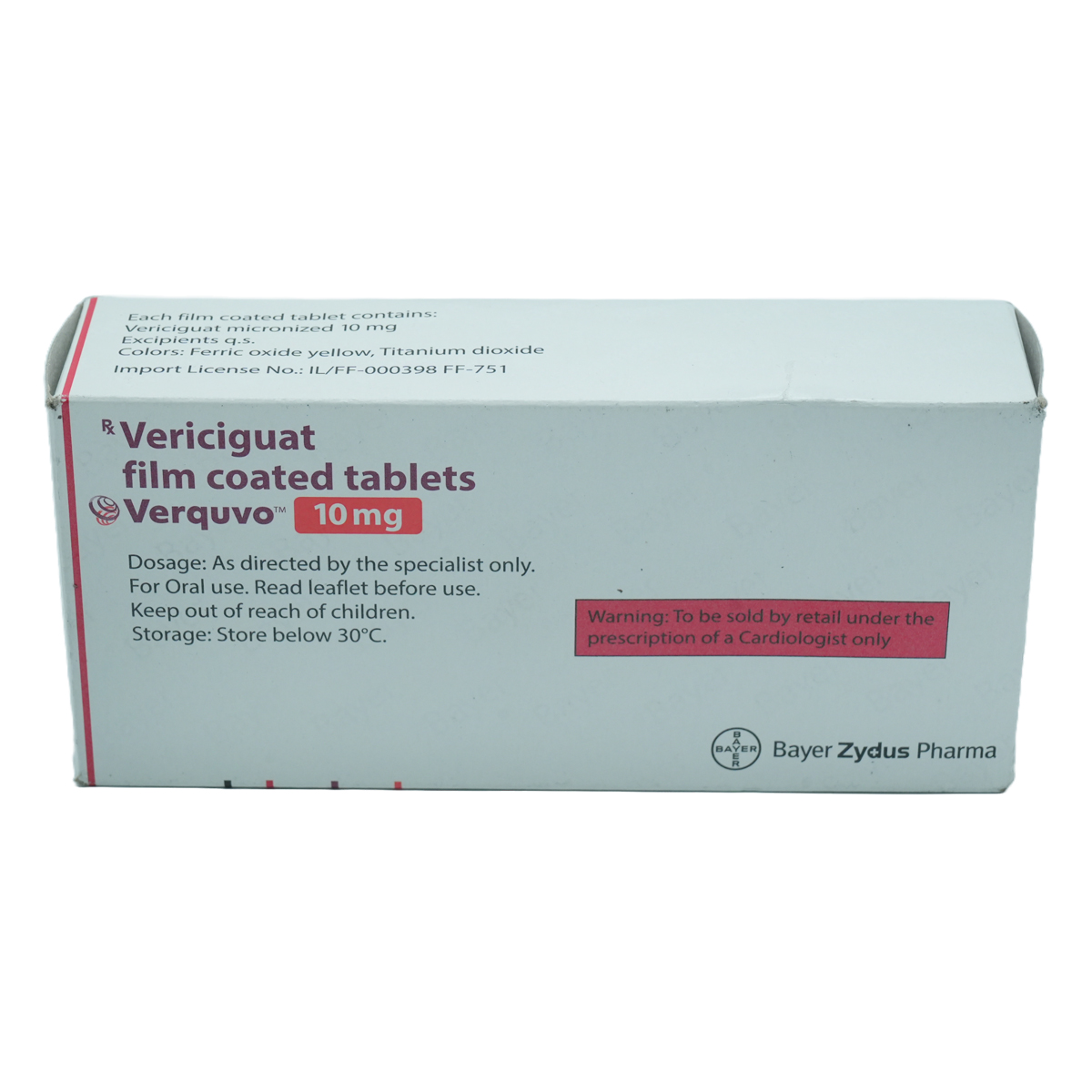Verquvo 10 mg Tablet 14's, Pack of 14 TabletS Verquvo 10 mg Tablet 14's, Pack of 14 TabletS