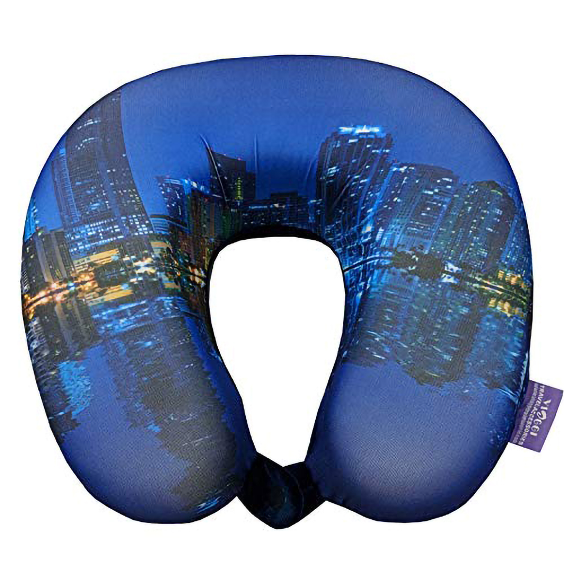 Viaggi Memory Foam Printed Travel Neck Pillow City Blue Universal, 1 Count, Pack of 1 Viaggi Memory Foam Printed Travel Neck Pillow City Blue Universal, 1 Count, Pack of 1