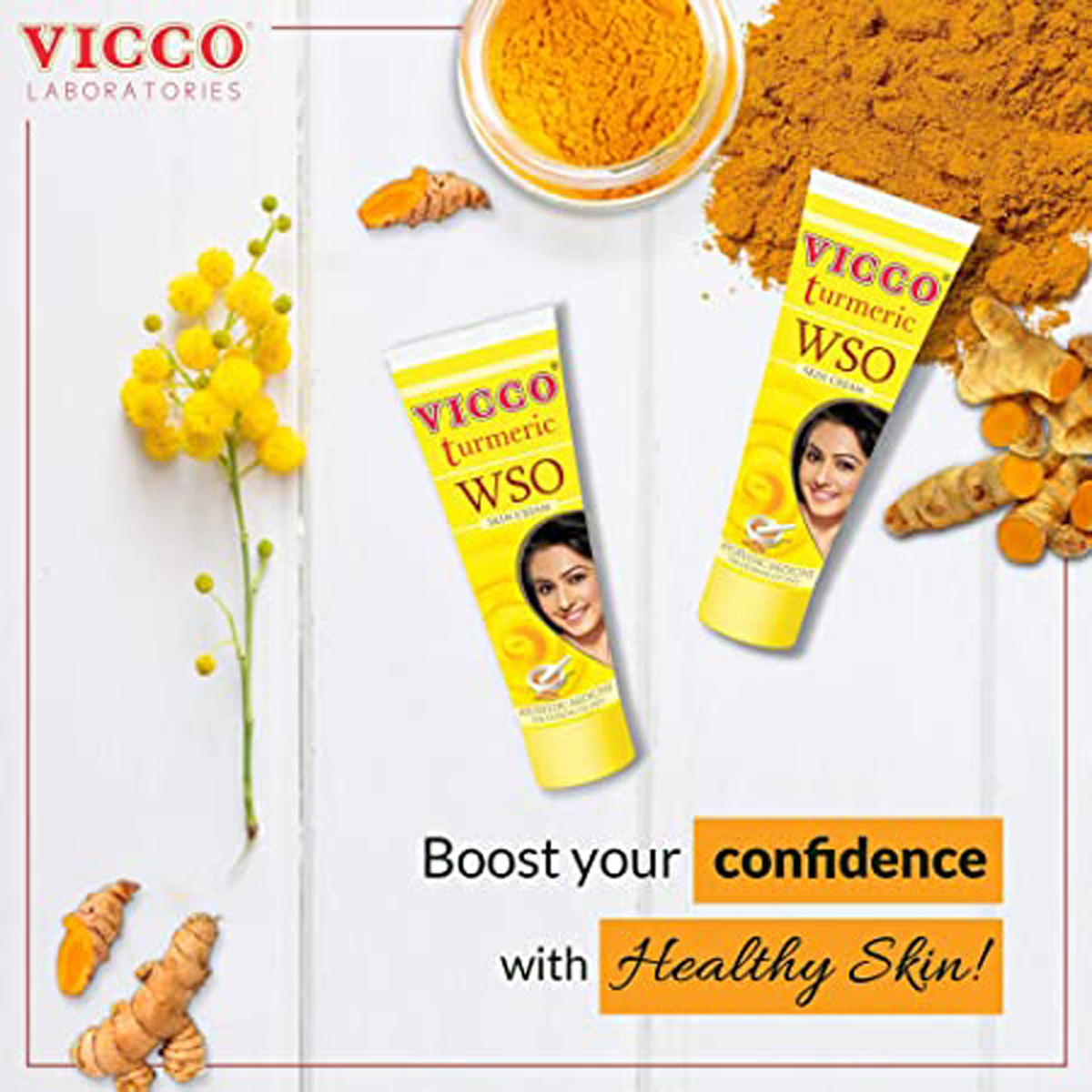 Vicco Turmeric WSO Skin Cream 60 gm | For Skin Infections, Boils, Wounds, Pimple & Acne | Ayurvedic Cream, Pack of 1 Vicco Turmeric WSO Skin Cream 60 gm | For Skin Infections, Boils, Wounds, Pimple & Acne | Ayurvedic Cream, Pack of 1