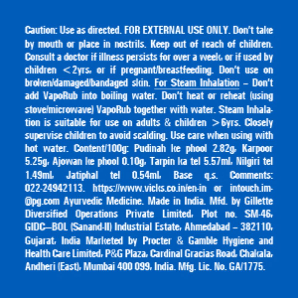 Vicks Vaporub, 10 ml Vicks Vaporub, 10 ml