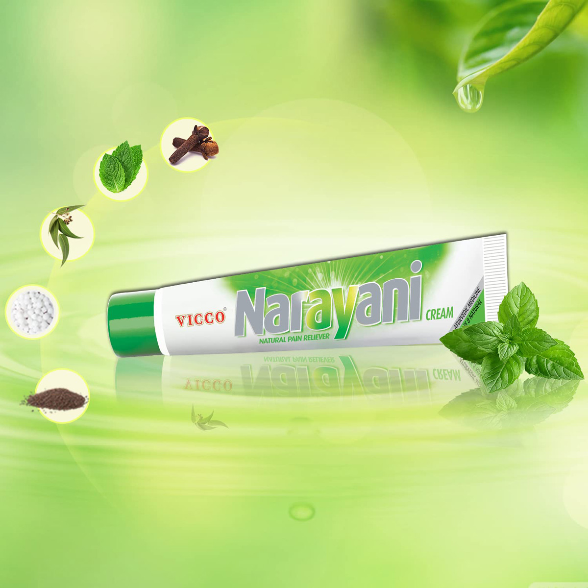 Vicco Narayani Cream 30 gm | Pain Reliever | For Muscular, Joint & Knee Pain | Ayurvedic Cream, Pack of 1 Vicco Narayani Cream 30 gm | Pain Reliever | For Muscular, Joint & Knee Pain | Ayurvedic Cream, Pack of 1