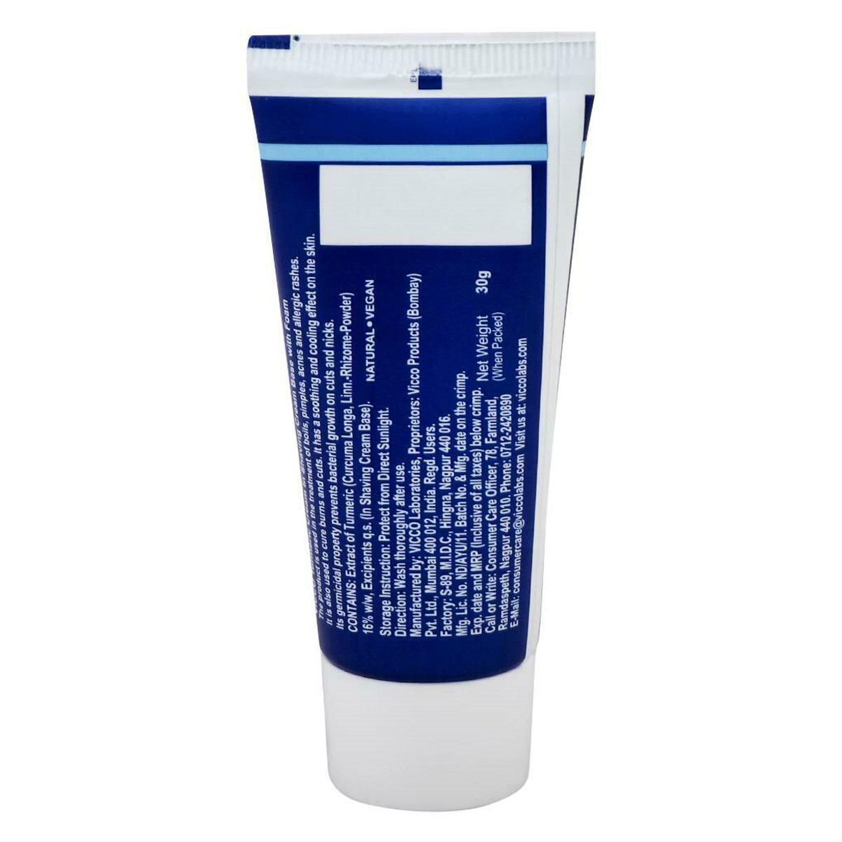 Vicco Turmeric Shaving Cream, 30 gm, Pack of 1 Vicco Turmeric Shaving Cream, 30 gm, Pack of 1