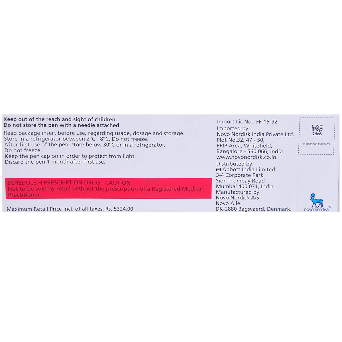 Victoza Solution for Injection 3 ml, Pack of 1 Injection Victoza Solution for Injection 3 ml, Pack of 1 Injection