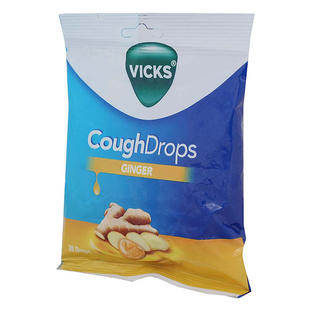 Vicks Ginger Cough Drops, 20 Count, Pack of 1