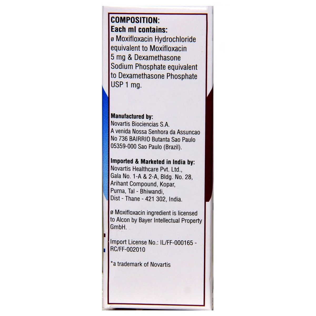 Vigadexa Ophthalmic Solution 5 ml, Pack of 1 OPTHALMIC SOLUTION Vigadexa Ophthalmic Solution 5 ml, Pack of 1 OPTHALMIC SOLUTION