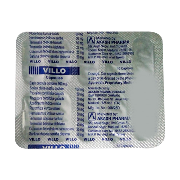 Villo Ayurvedic, 10 Capsules, Pack of 10