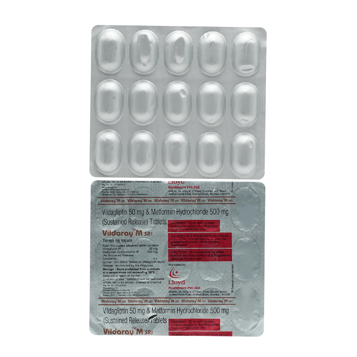 Vildaray M SR Tablet 15's, Pack of 15 TABLETS Vildaray M SR Tablet 15's, Pack of 15 TABLETS