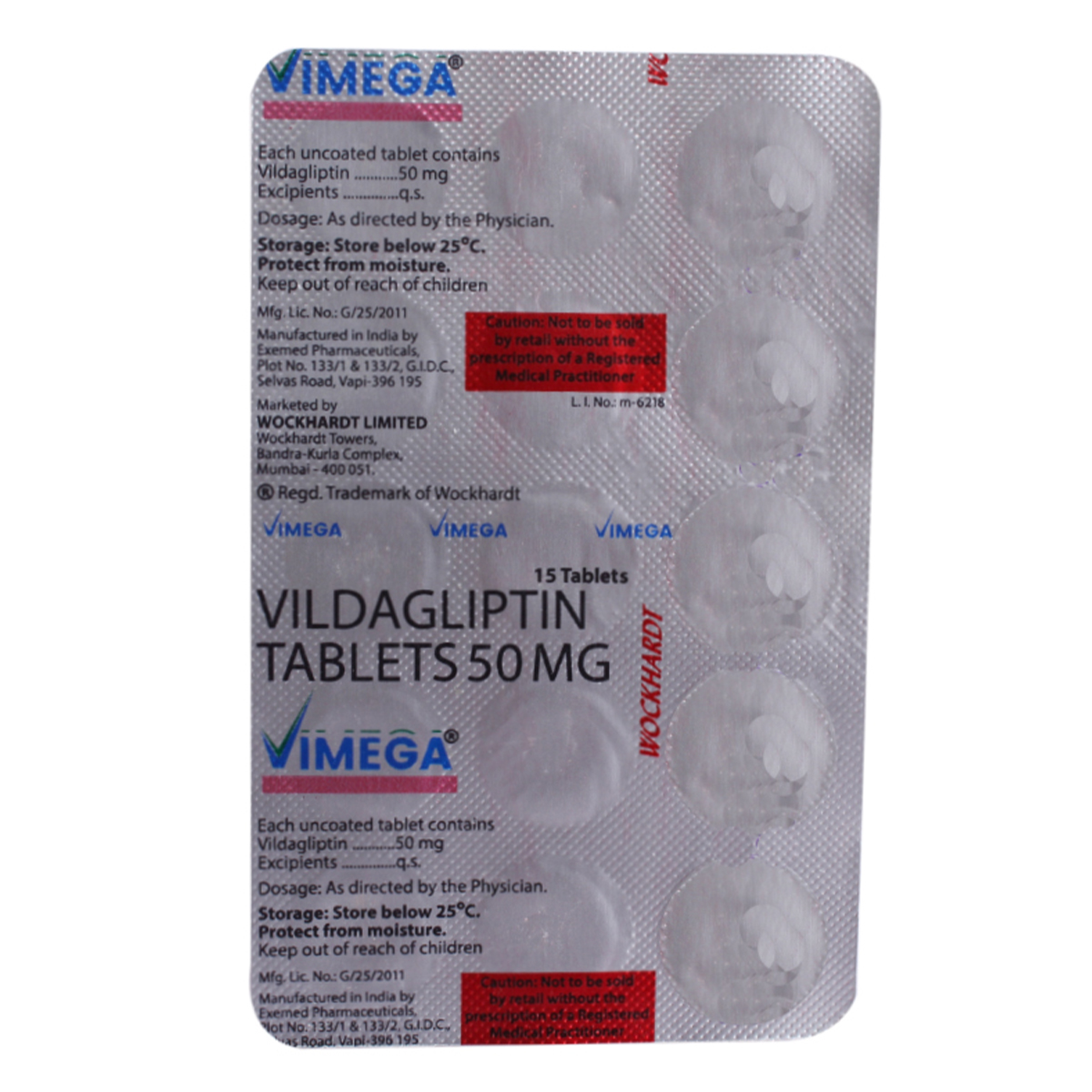 Vimega Tablet 15's, Pack of 15 TABLETS Vimega Tablet 15's, Pack of 15 TABLETS