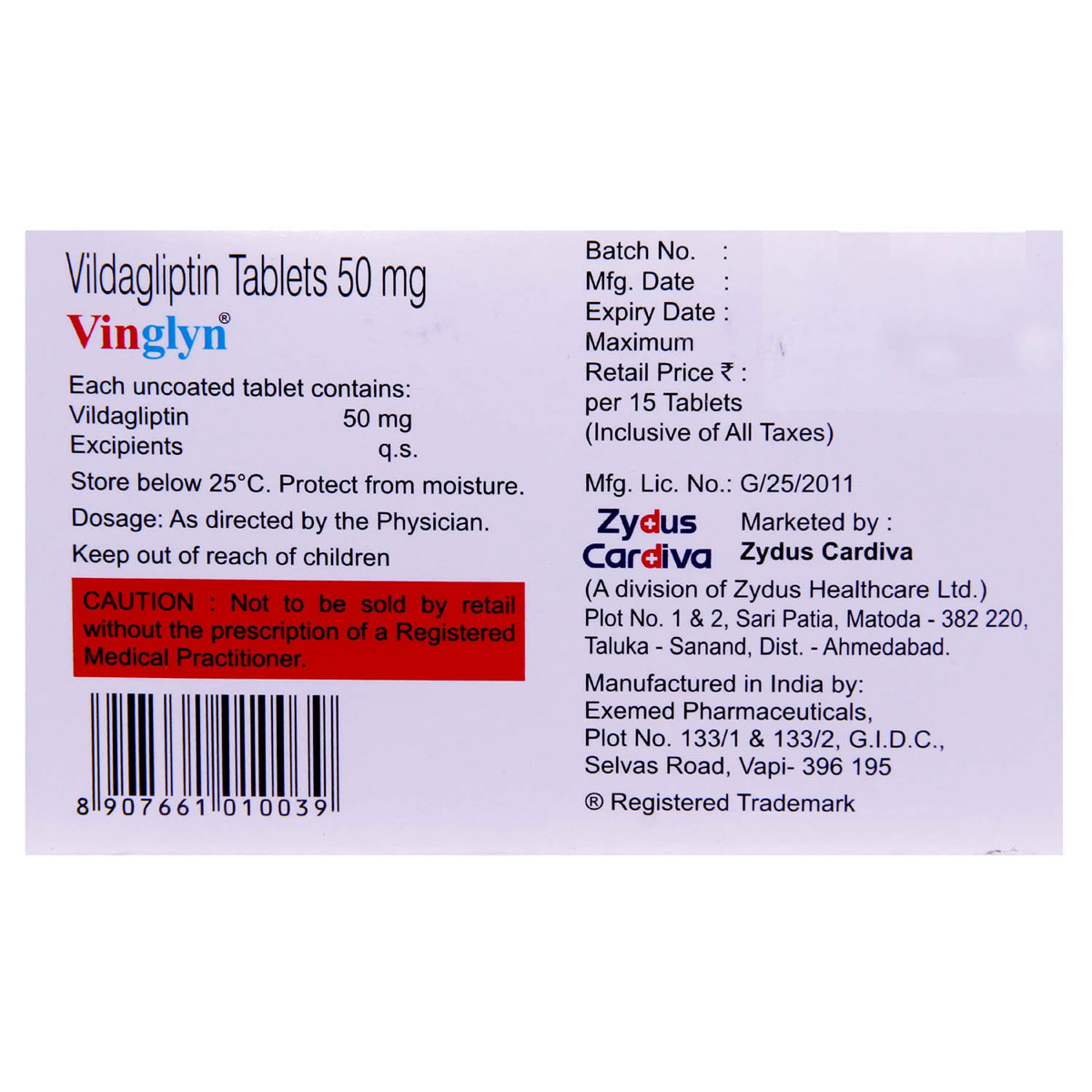 Vinglyn Tablet 15's, Pack of 15 TABLETS Vinglyn Tablet 15's, Pack of 15 TABLETS