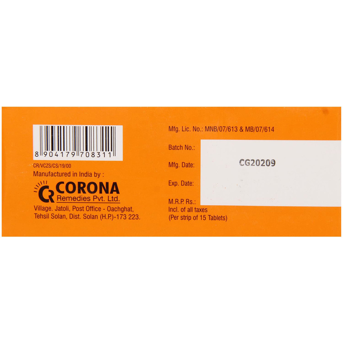 Vitneurin CZS Tablet 15's, Pack of 15 TABLETS Vitneurin CZS Tablet 15's, Pack of 15 TABLETS