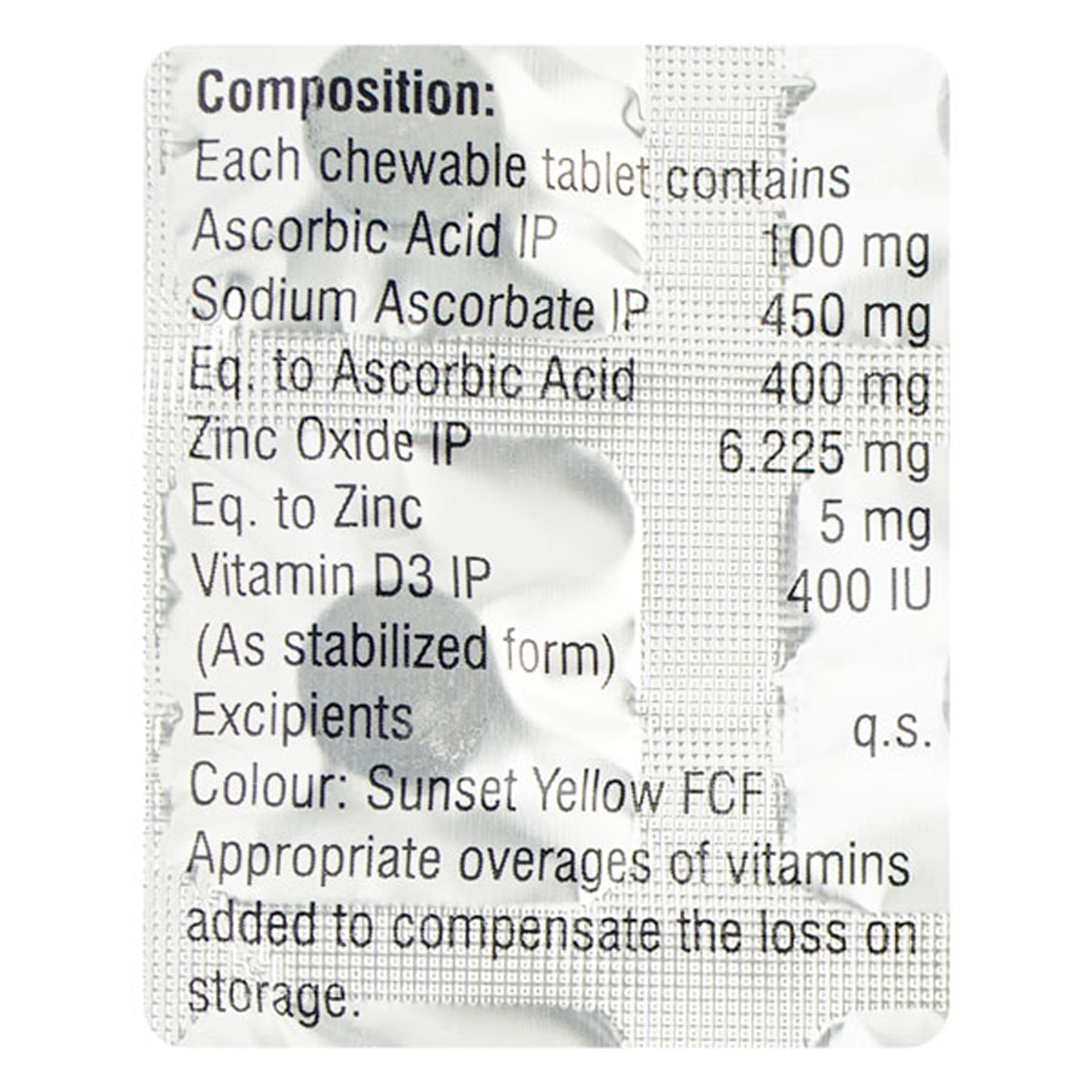 Vitahour CDZ Chewable Tab 15's, Pack of 15 Vitahour CDZ Chewable Tab 15's, Pack of 15