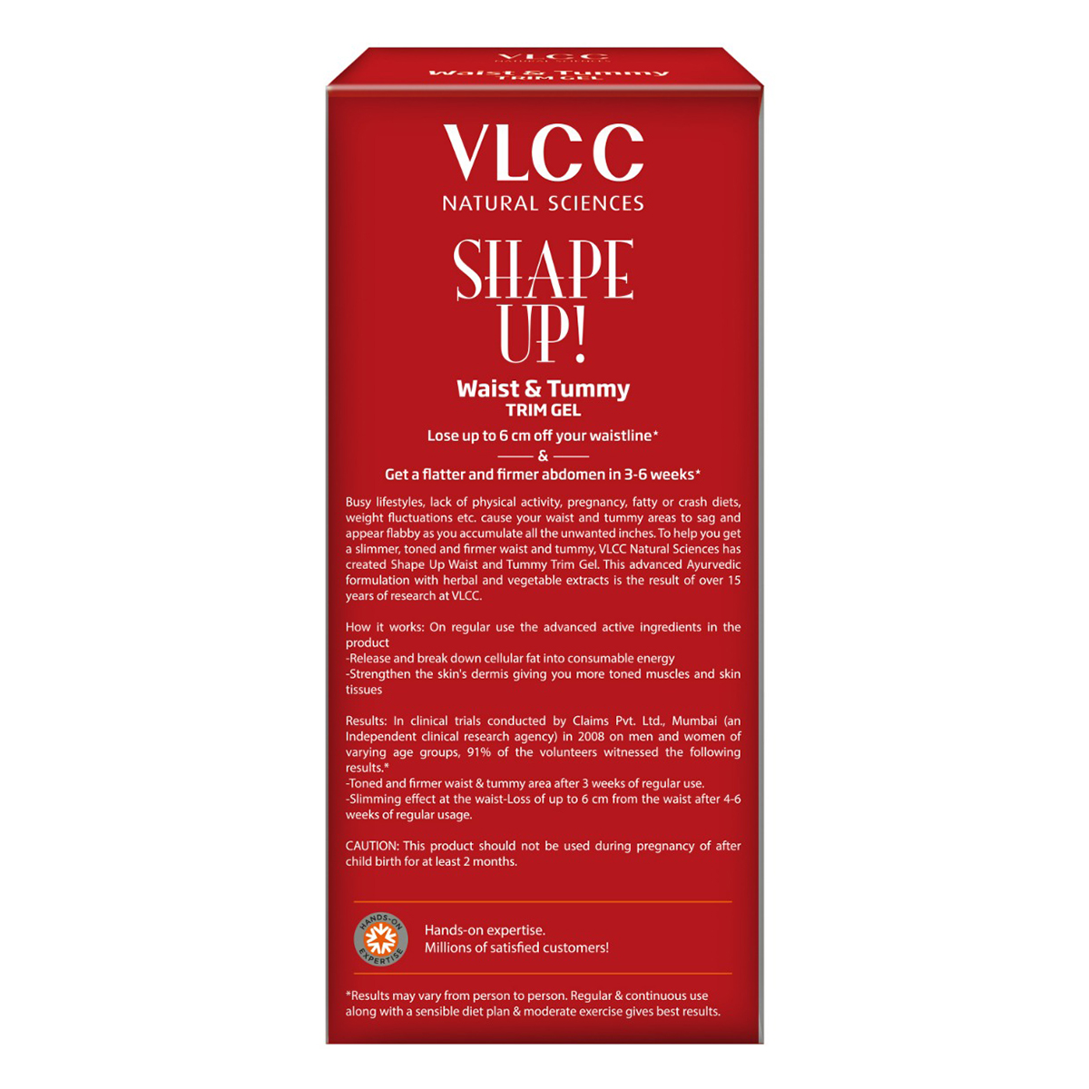VLCC Shape Up Waist & Tummy Trim Gel 100 gm | Flatter & Firmer Abdomen In 3-6 Weeks | Shaping Solution | For Men & women, Pack of 1 VLCC Shape Up Waist & Tummy Trim Gel 100 gm | Flatter & Firmer Abdomen In 3-6 Weeks | Shaping Solution | For Men & women, Pack of 1