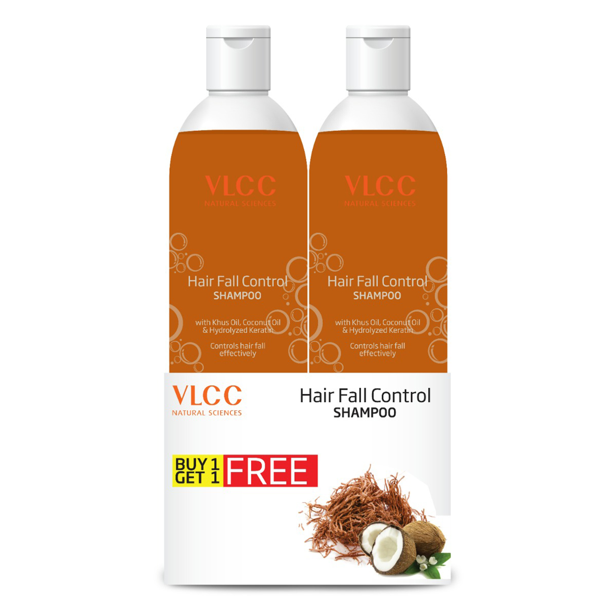 VLCC Hair Fall Control Shampoo, 350 ml (Buy 1 Get 1 Free), Pack of 1 VLCC Hair Fall Control Shampoo, 350 ml (Buy 1 Get 1 Free), Pack of 1