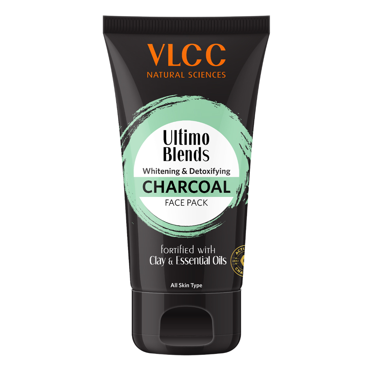 VLCC Ultimo Blends Whitening & Detoxifying Charcoal Face Pack 100 gm | 100% Pure Activated Charcoal | Fortified With Clay & Essential Oils | Whitening & Detoxifying | All Skin Type, Pack of 1 VLCC Ultimo Blends Whitening & Detoxifying Charcoal Face Pack 100 gm | 100% Pure Activated Charcoal | Fortified With Clay & Essential Oils | Whitening & Detoxifying | All Skin Type, Pack of 1