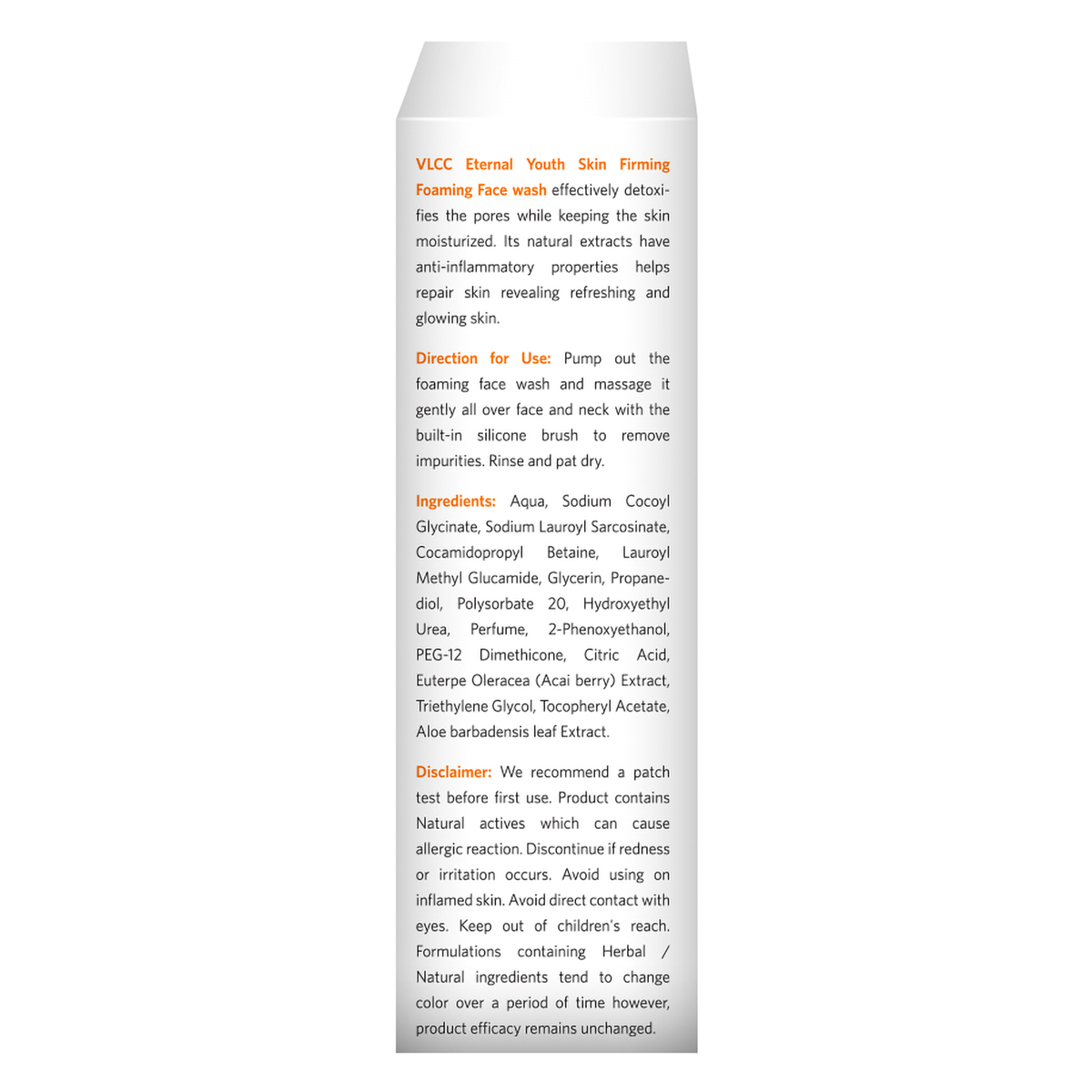 VLCC Eternal Youth Skin Firming Foaming Face Wash 100 ml | With Vinzyme Plex | Detoxifies Pore Effectively, Pack of 1 VLCC Eternal Youth Skin Firming Foaming Face Wash 100 ml | With Vinzyme Plex | Detoxifies Pore Effectively, Pack of 1