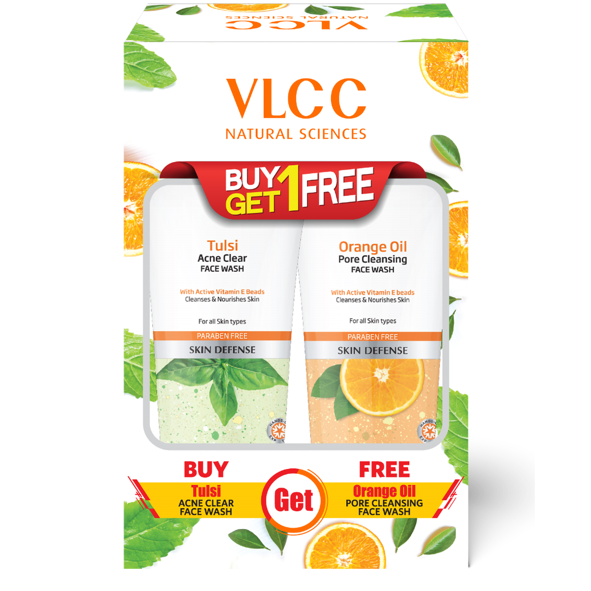 VLCC Tulsi Acne Clear Face Wash, 150 ml (Buy 1 Get 1 Free), Pack of 1 VLCC Tulsi Acne Clear Face Wash, 150 ml (Buy 1 Get 1 Free), Pack of 1