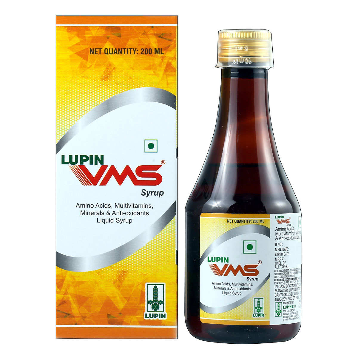 Vms Health Supplement Syrup 200 ml, Pack of 1 Liquid Vms Health Supplement Syrup 200 ml, Pack of 1 Liquid