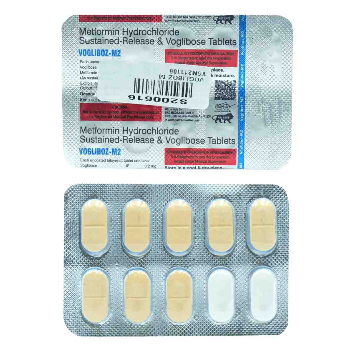 Vogliboz M2 Tablet 10's, Pack of 10 Vogliboz M2 Tablet 10's, Pack of 10