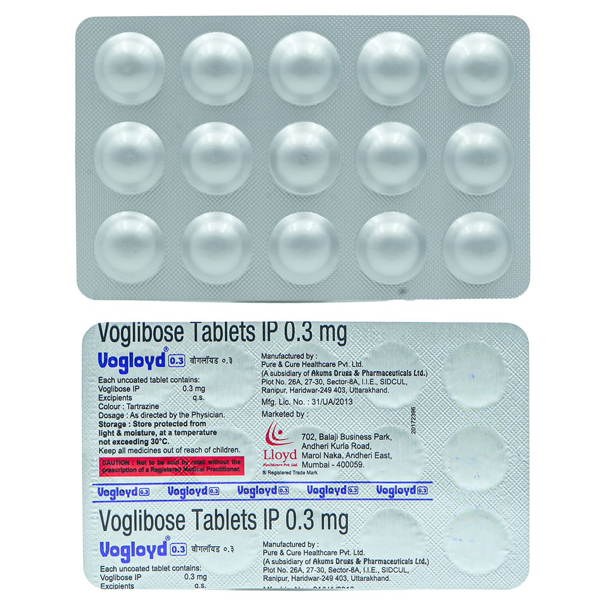Vogloyd 0.3 Tablet 15's, Pack of 15 TABLETS Vogloyd 0.3 Tablet 15's, Pack of 15 TABLETS