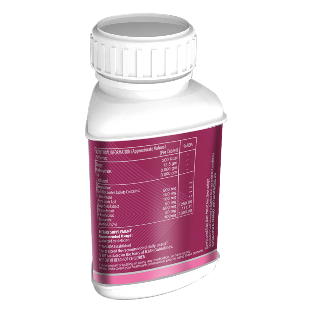 Vogue Wellness L-Glutathione, 30 Tablets, Pack of 1 Vogue Wellness L-Glutathione, 30 Tablets, Pack of 1