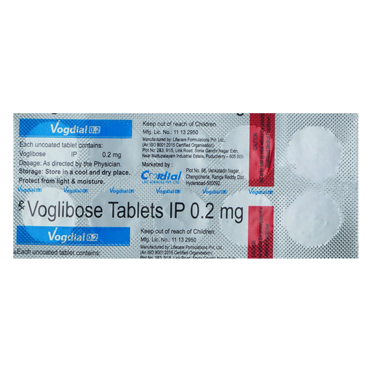 Vogdial 0.2 Tablet 10's, Pack of 10 TabletS Vogdial 0.2 Tablet 10's, Pack of 10 TabletS