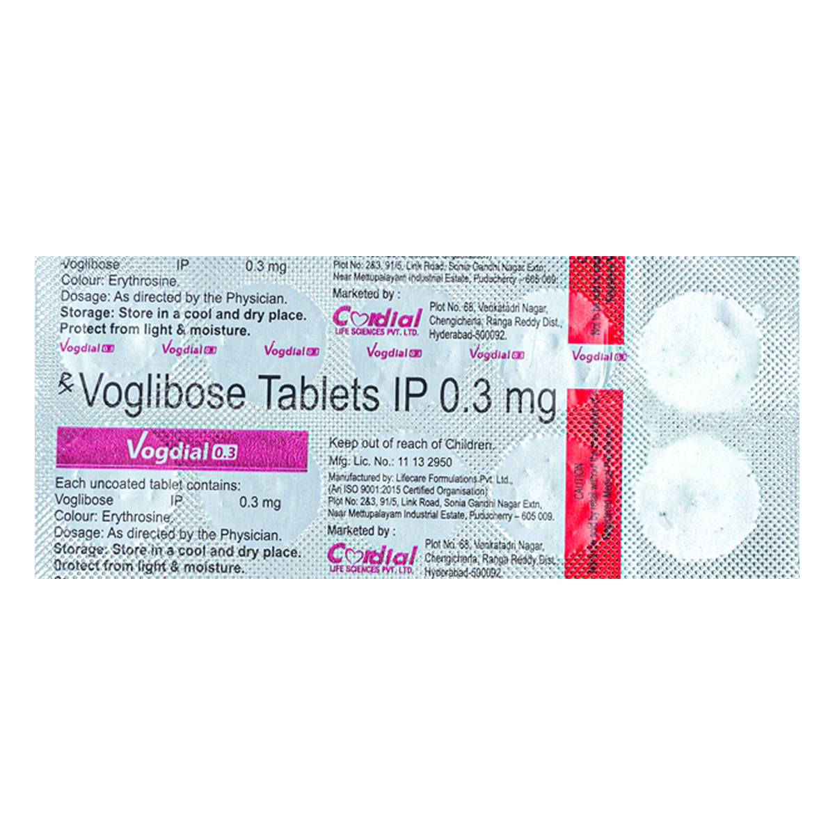 Vogdial 0.3 Tablet 10's, Pack of 10 TabletS Vogdial 0.3 Tablet 10's, Pack of 10 TabletS