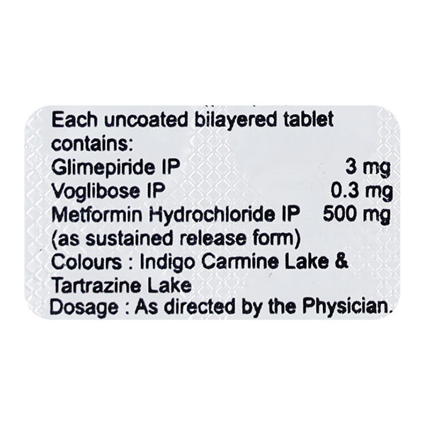 Volicure Trio 3 mg/0.3 mg Tablet 15's, Pack of 15 TABLETS Volicure Trio 3 mg/0.3 mg Tablet 15's, Pack of 15 TABLETS