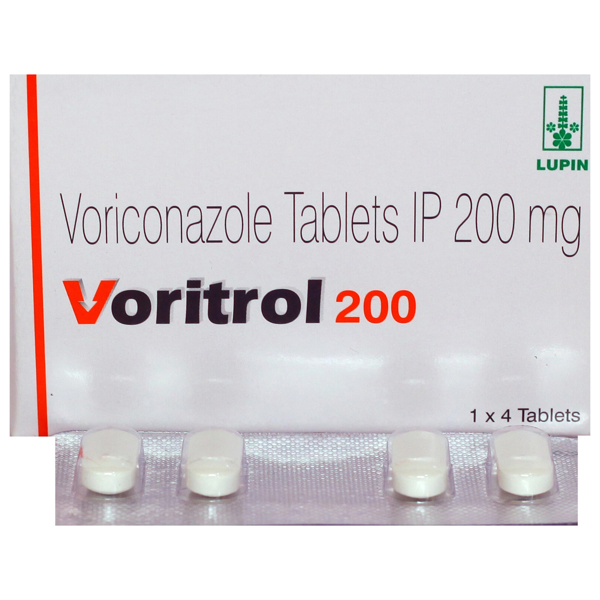 Voritrol 200 Tablet 4's, Pack of 4 TABLETS Voritrol 200 Tablet 4's, Pack of 4 TABLETS
