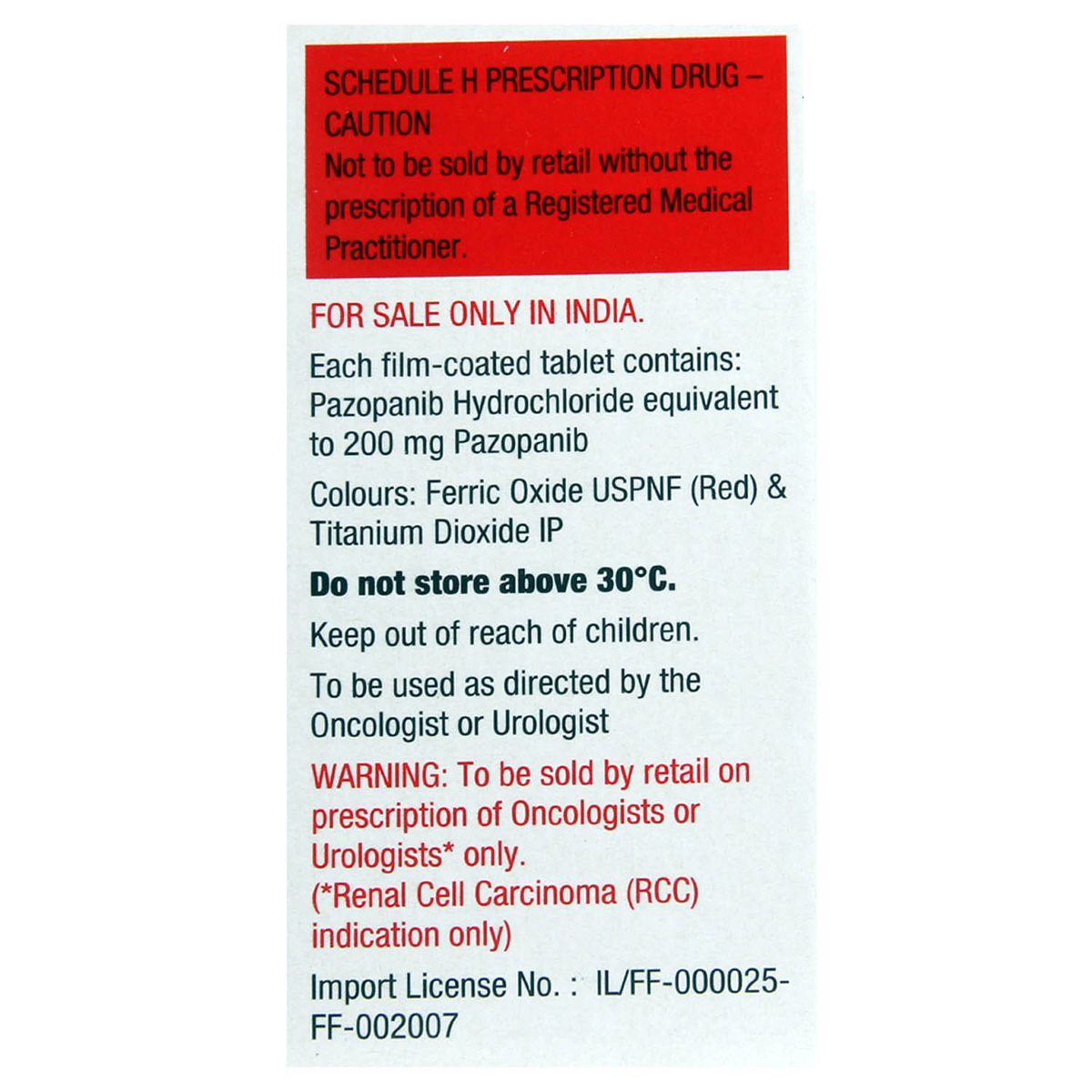 Votrient 200 mg Tablet 30's, Pack of 1 TABLET Votrient 200 mg Tablet 30's, Pack of 1 TABLET