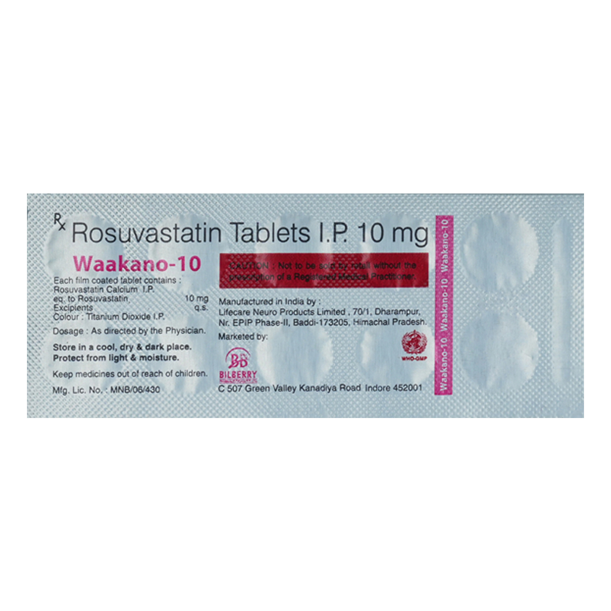 Waakano 10 Tablet 10's Waakano 10 Tablet 10's