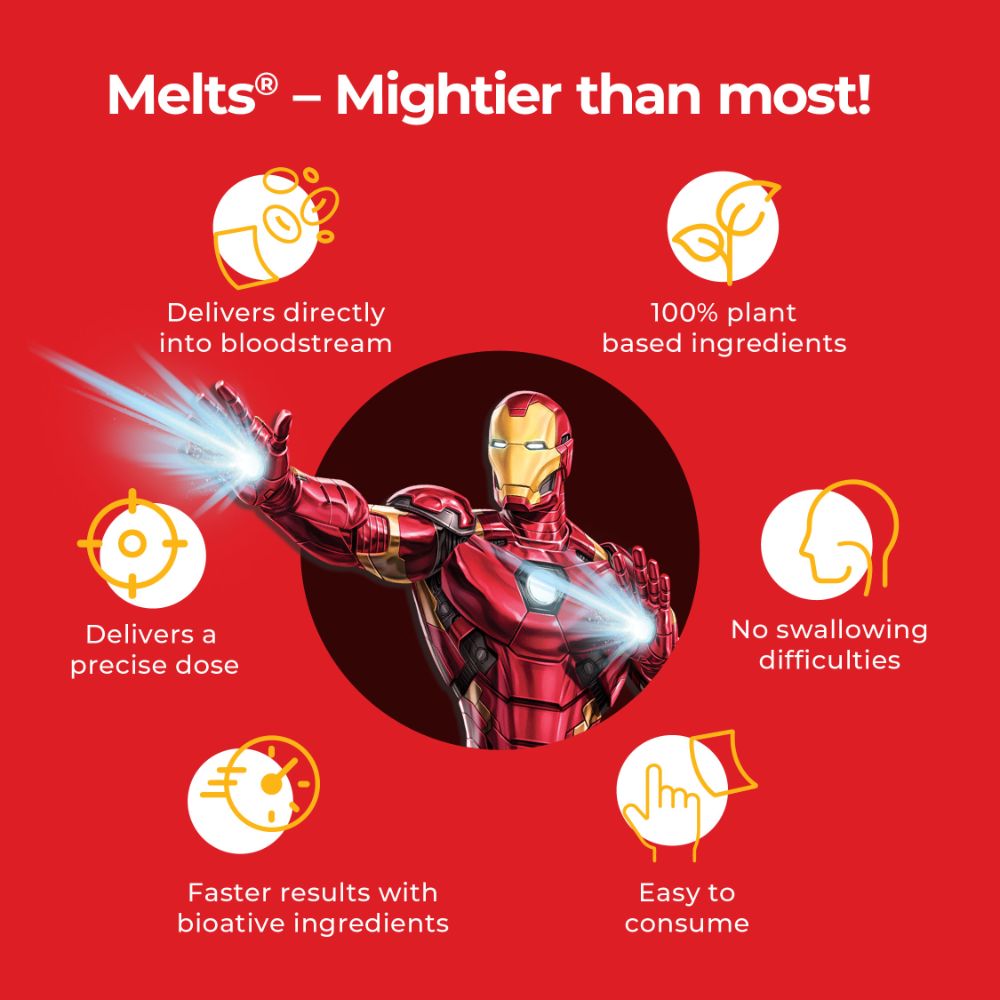 Wellbeing Nutrition Melts Into Natural B12 + D3 Marvel Mango Flavour, 30 Strips, Pack of 1 Wellbeing Nutrition Melts Into Natural B12 + D3 Marvel Mango Flavour, 30 Strips, Pack of 1