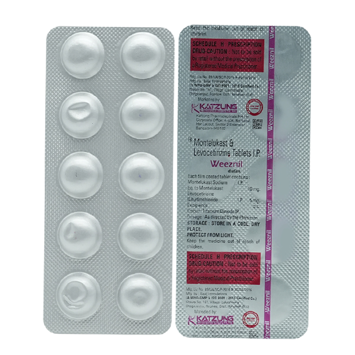 Weeznil Tablet 10's, Pack of 10 TABLETS Weeznil Tablet 10's, Pack of 10 TABLETS