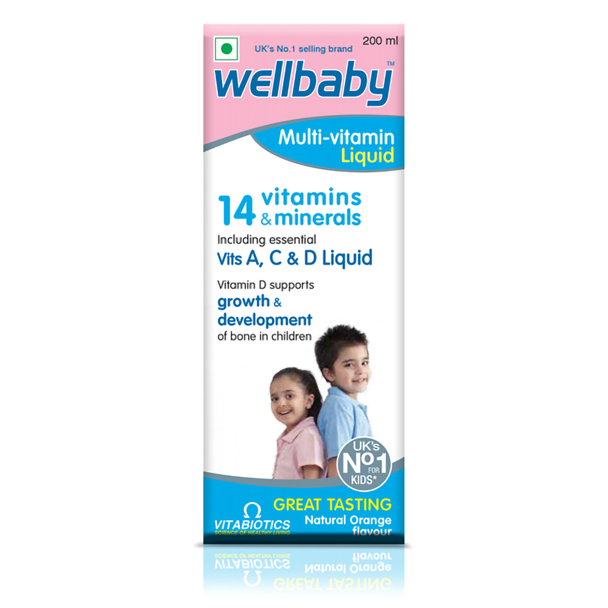 Wellbaby Multivitamin Orange Flavour Liquid, 200 ml, Pack of 1 Wellbaby Multivitamin Orange Flavour Liquid, 200 ml, Pack of 1