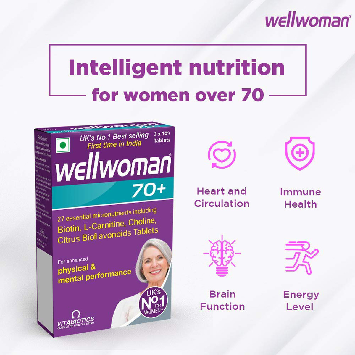 Wellwoman 70+ Tablet 10's, Pack of 10 Wellwoman 70+ Tablet 10's, Pack of 10