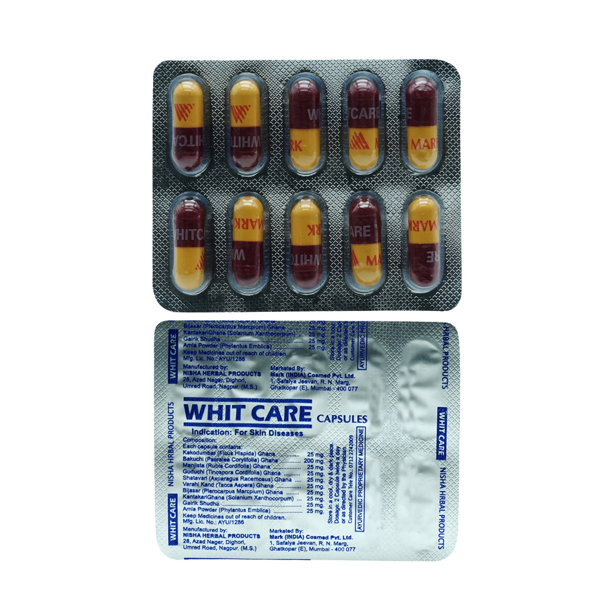 Whitcare, 10 Capsules, Pack of 10 Whitcare, 10 Capsules, Pack of 10