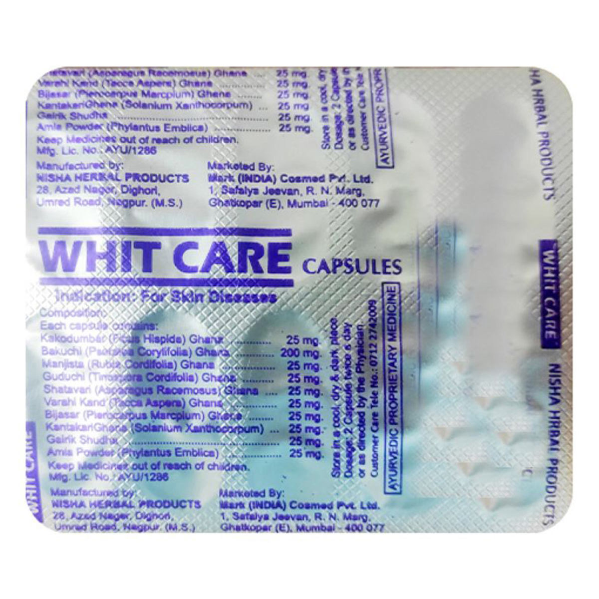 Whit-Care, 10 Capsules, Pack of 10 Whit-Care, 10 Capsules, Pack of 10