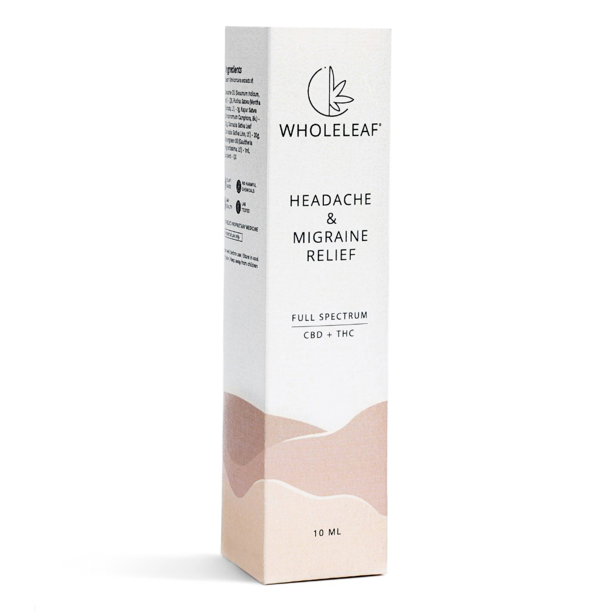 Wholeleaf Headache & Migraine Relief (CBD) Oil, 10 ml, Pack of 1 Wholeleaf Headache & Migraine Relief (CBD) Oil, 10 ml, Pack of 1