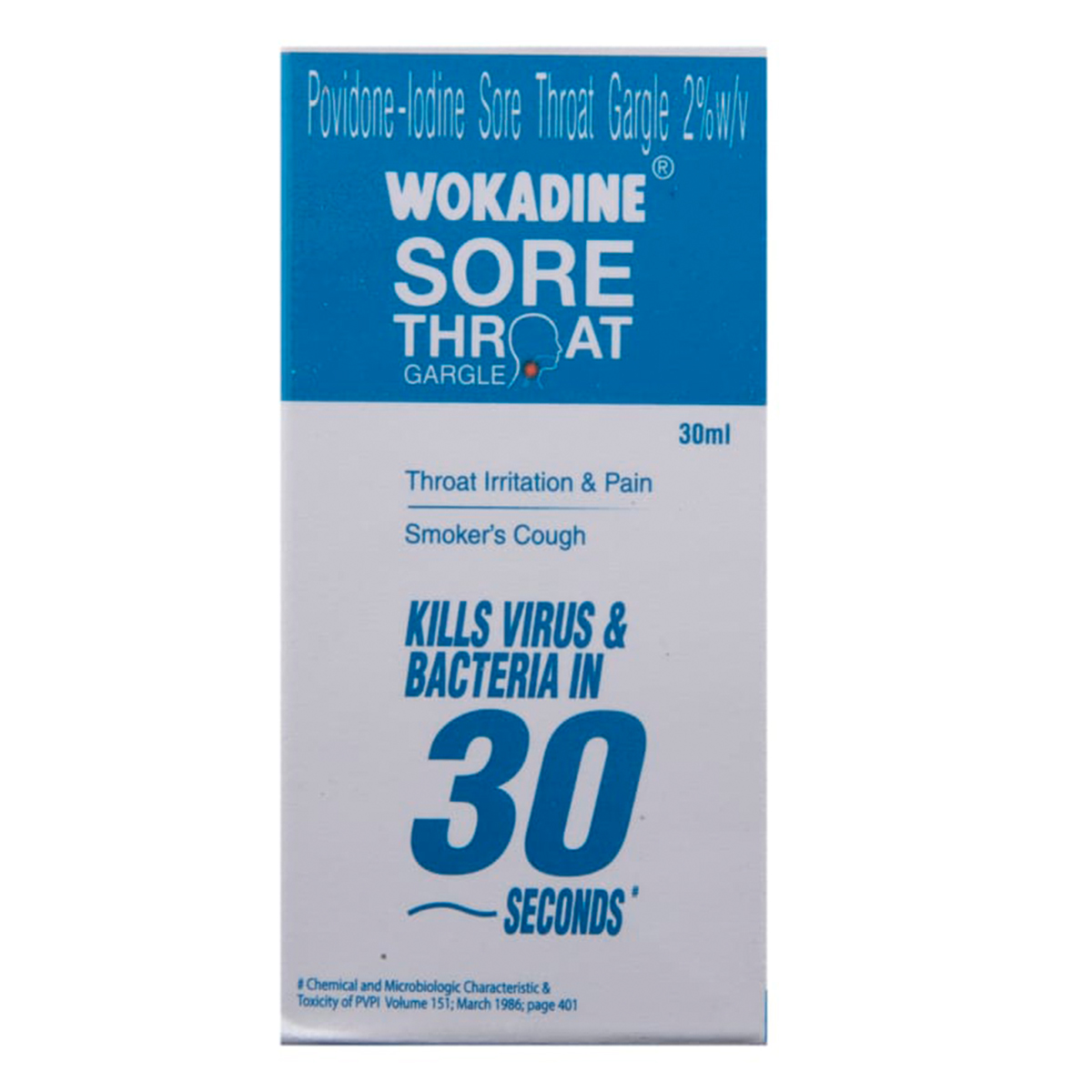 Wokadine Sore Throat Gargle 30 ml, Pack of 1 LIQUID Wokadine Sore Throat Gargle 30 ml, Pack of 1 LIQUID