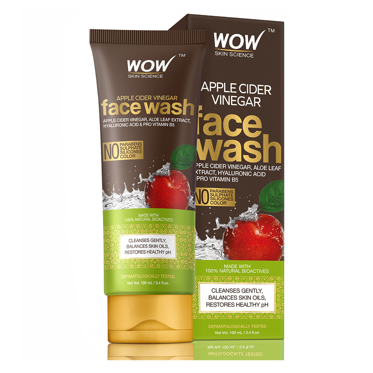 Wow Skin Science Apple Cider Vinegar Face Wash, 100 ml Price, Uses