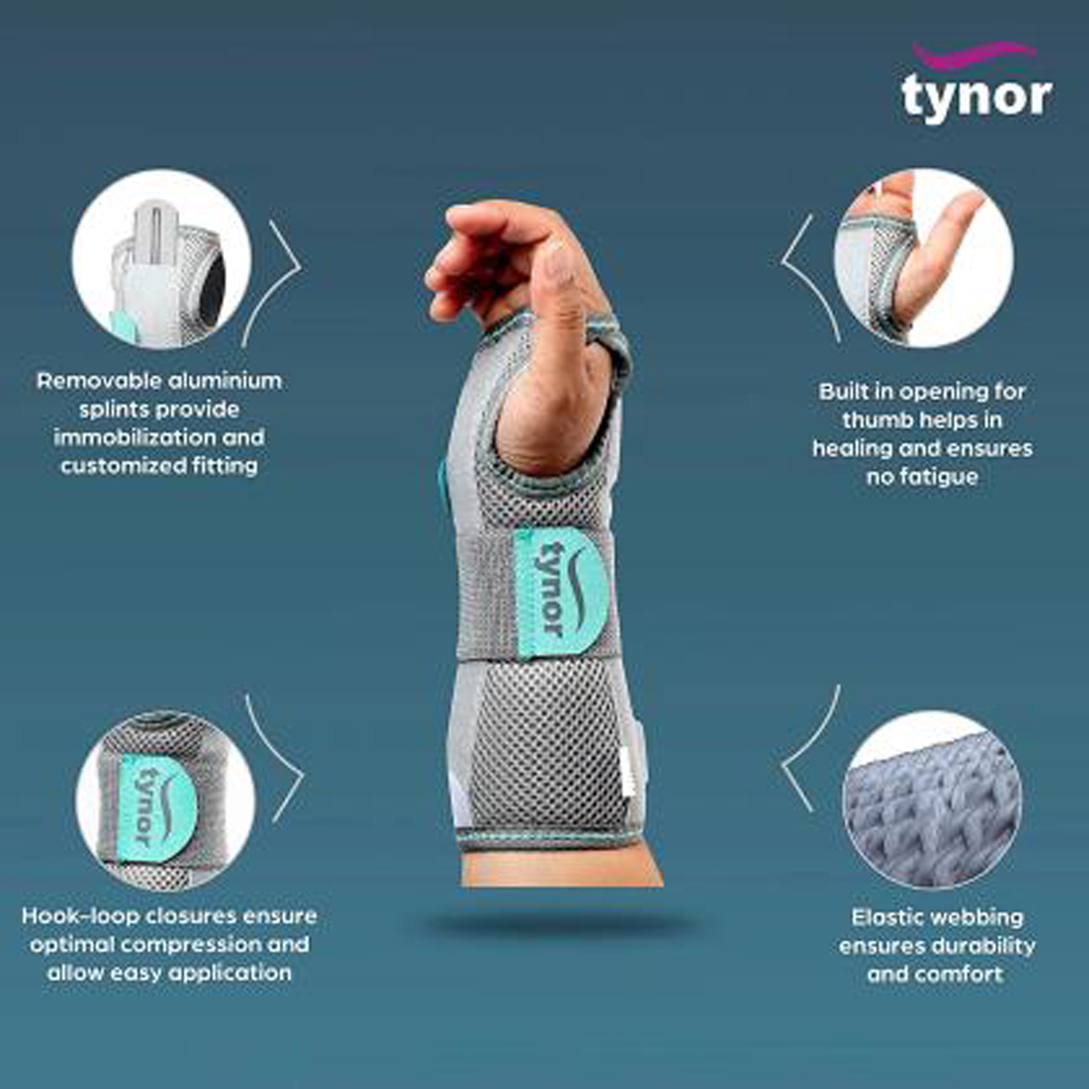 Tynor Wrist & Forearm Splint Left Hand Small, 1 Count, Pack of 1 Tynor Wrist & Forearm Splint Left Hand Small, 1 Count, Pack of 1
