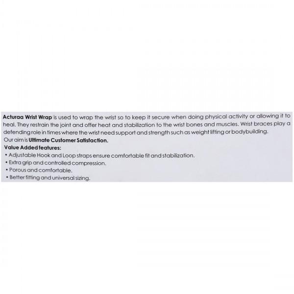 Acura FA 406 Wrist Wrap Universal, 1 Count, Pack of 1 Acura FA 406 Wrist Wrap Universal, 1 Count, Pack of 1