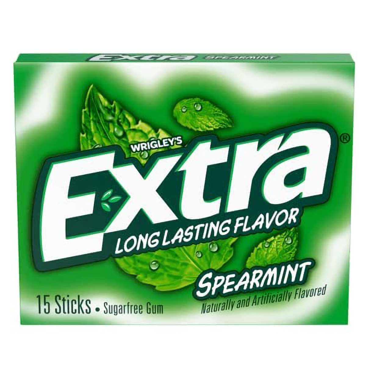 Wrigleys Extra Spearmint Sugarfree Gum, 15 Count, Pack of 1 Wrigleys Extra Spearmint Sugarfree Gum, 15 Count, Pack of 1
