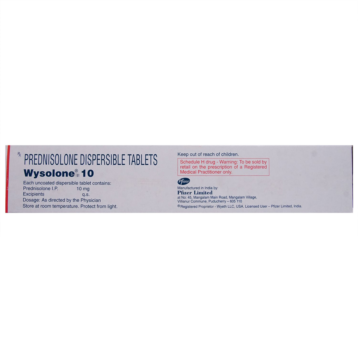 Wysolone 10 Tablet 15's, Pack of 15 TABLET DTS Wysolone 10 Tablet 15's, Pack of 15 TABLET DTS