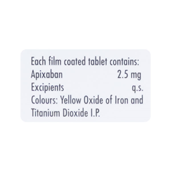 Xapilis 2.5 Tablet 14's, Pack of 14 TabletS Xapilis 2.5 Tablet 14's, Pack of 14 TabletS