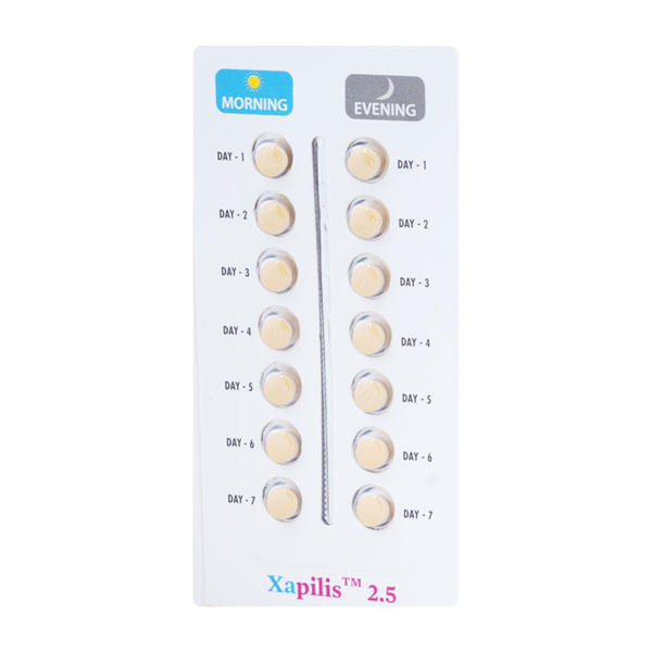 Xapilis 2.5 Tablet 14's, Pack of 14 TabletS Xapilis 2.5 Tablet 14's, Pack of 14 TabletS