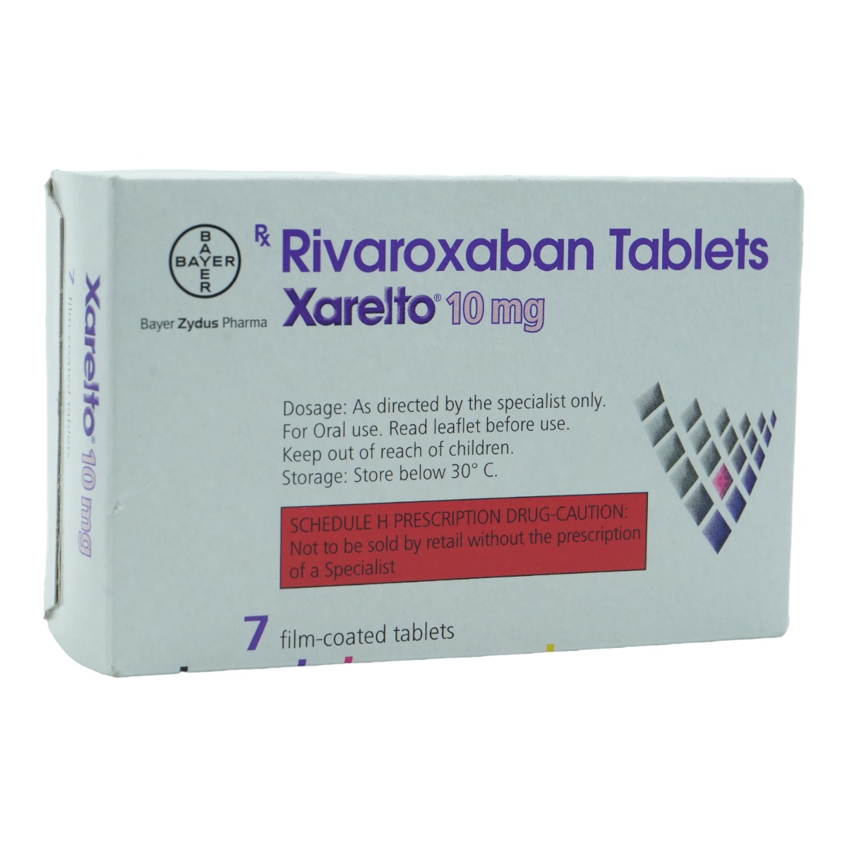 Xarelto 10 mg Tablet 7's, Pack of 1 TABLET Xarelto 10 mg Tablet 7's, Pack of 1 TABLET