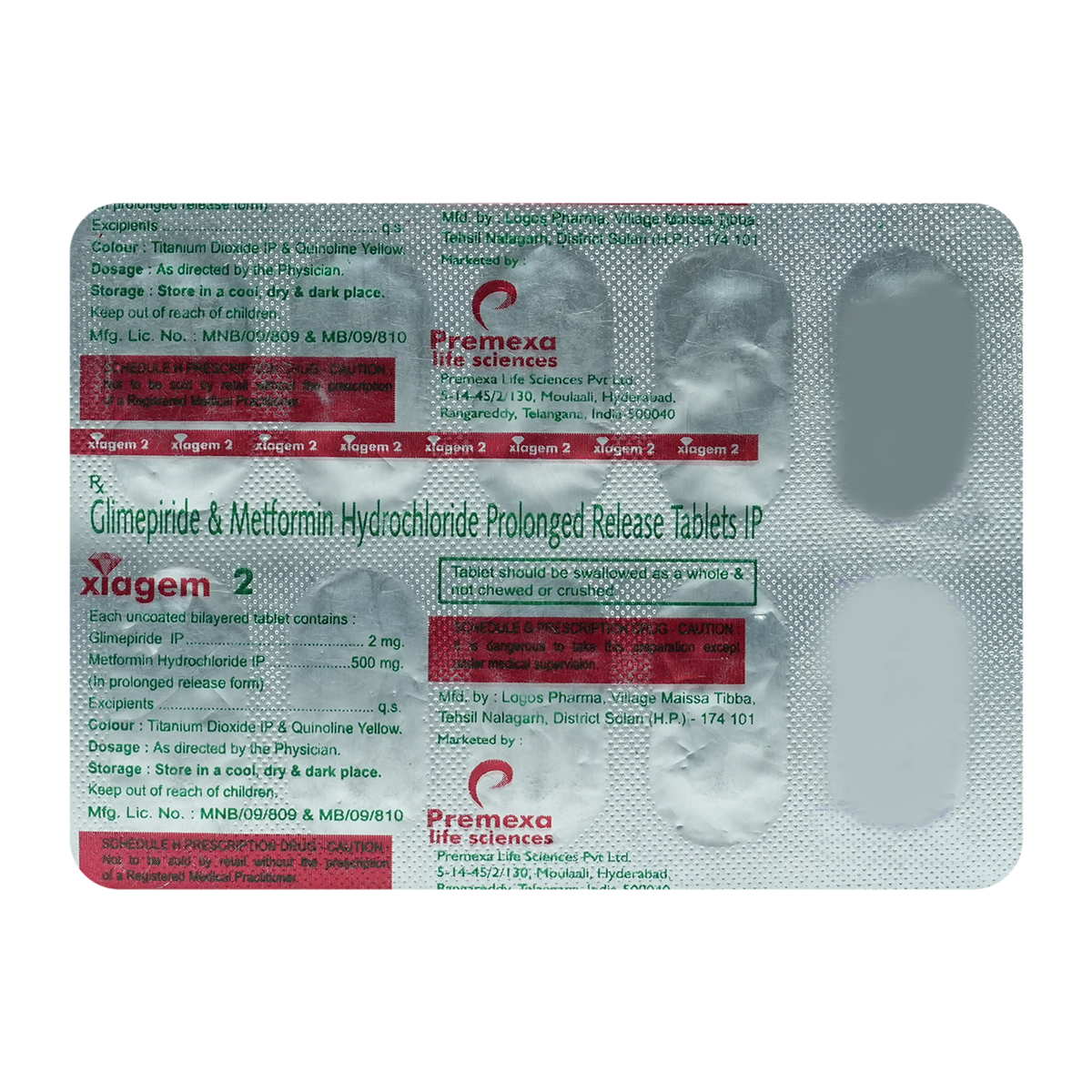 Xiagem 2 Tablet 10's, Pack of 10 TABLETS Xiagem 2 Tablet 10's, Pack of 10 TABLETS