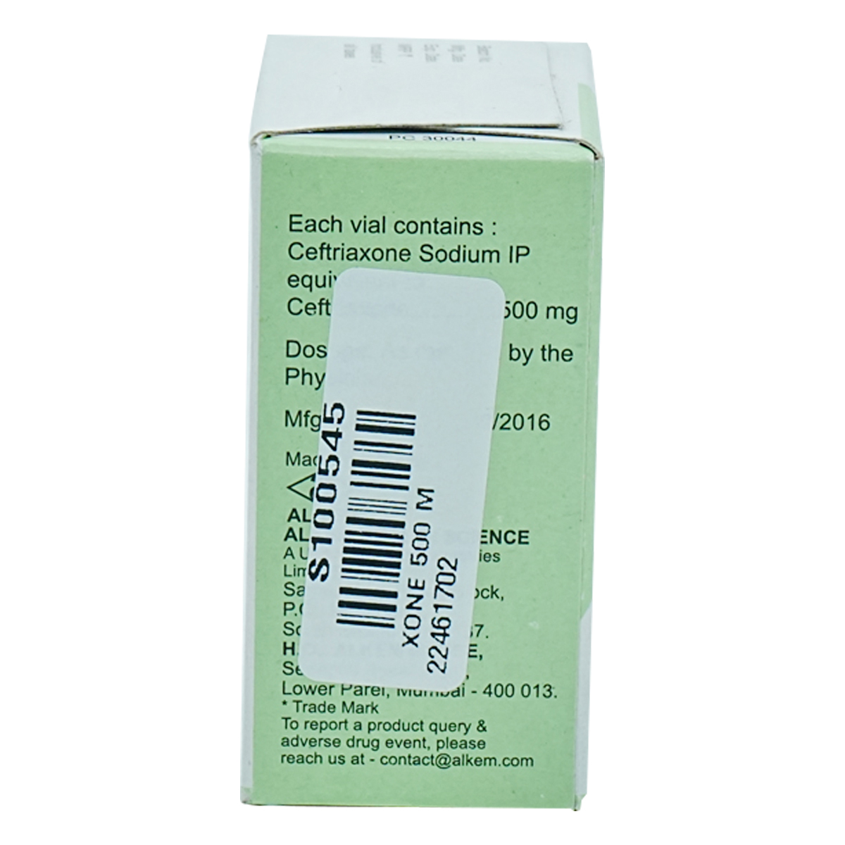 XONE 500MG INJECTION VIAL DRY, Pack of 1 Injection XONE 500MG INJECTION VIAL DRY, Pack of 1 Injection