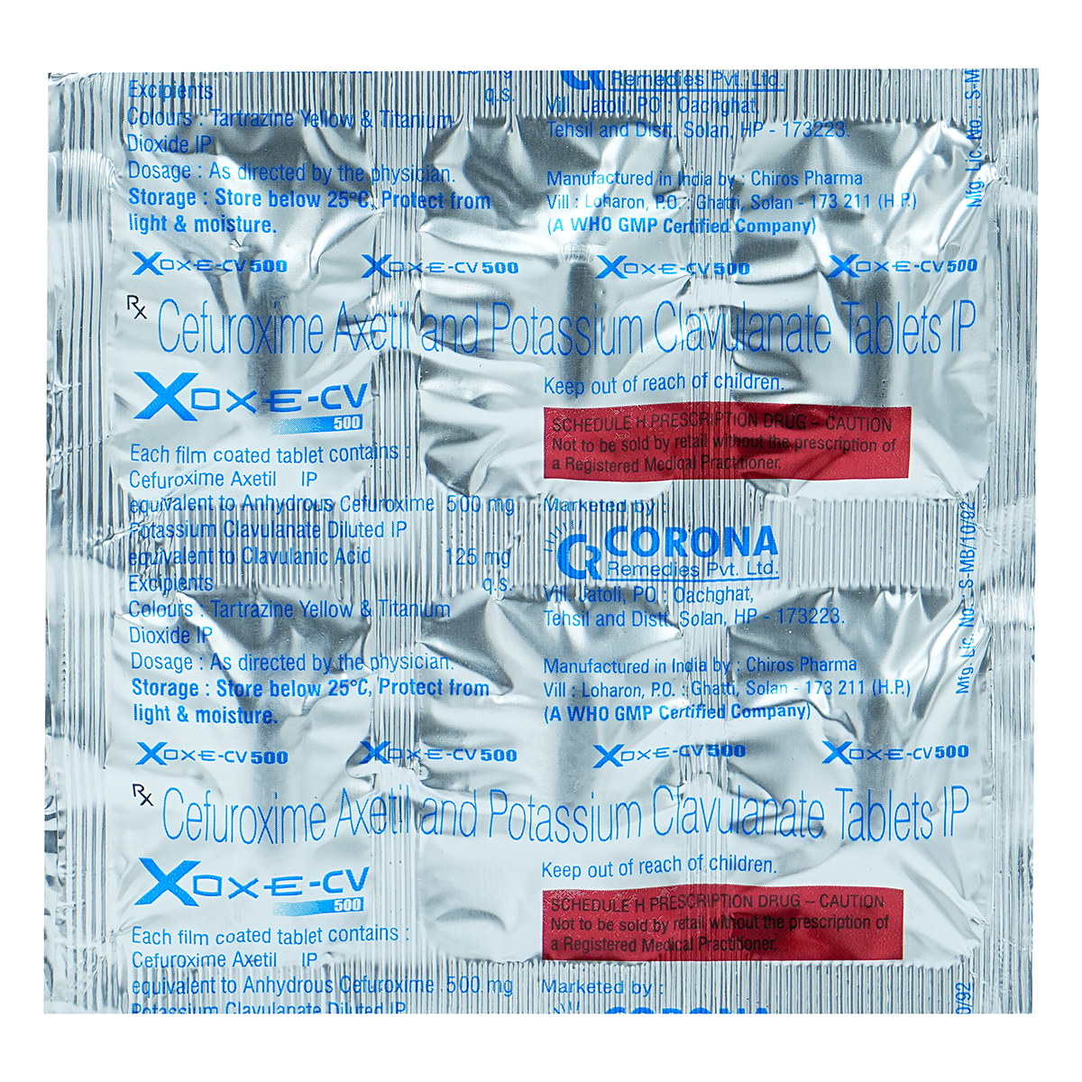 Xoxe-CV Tablet 6's, Pack of 6 TABLETS Xoxe-CV Tablet 6's, Pack of 6 TABLETS